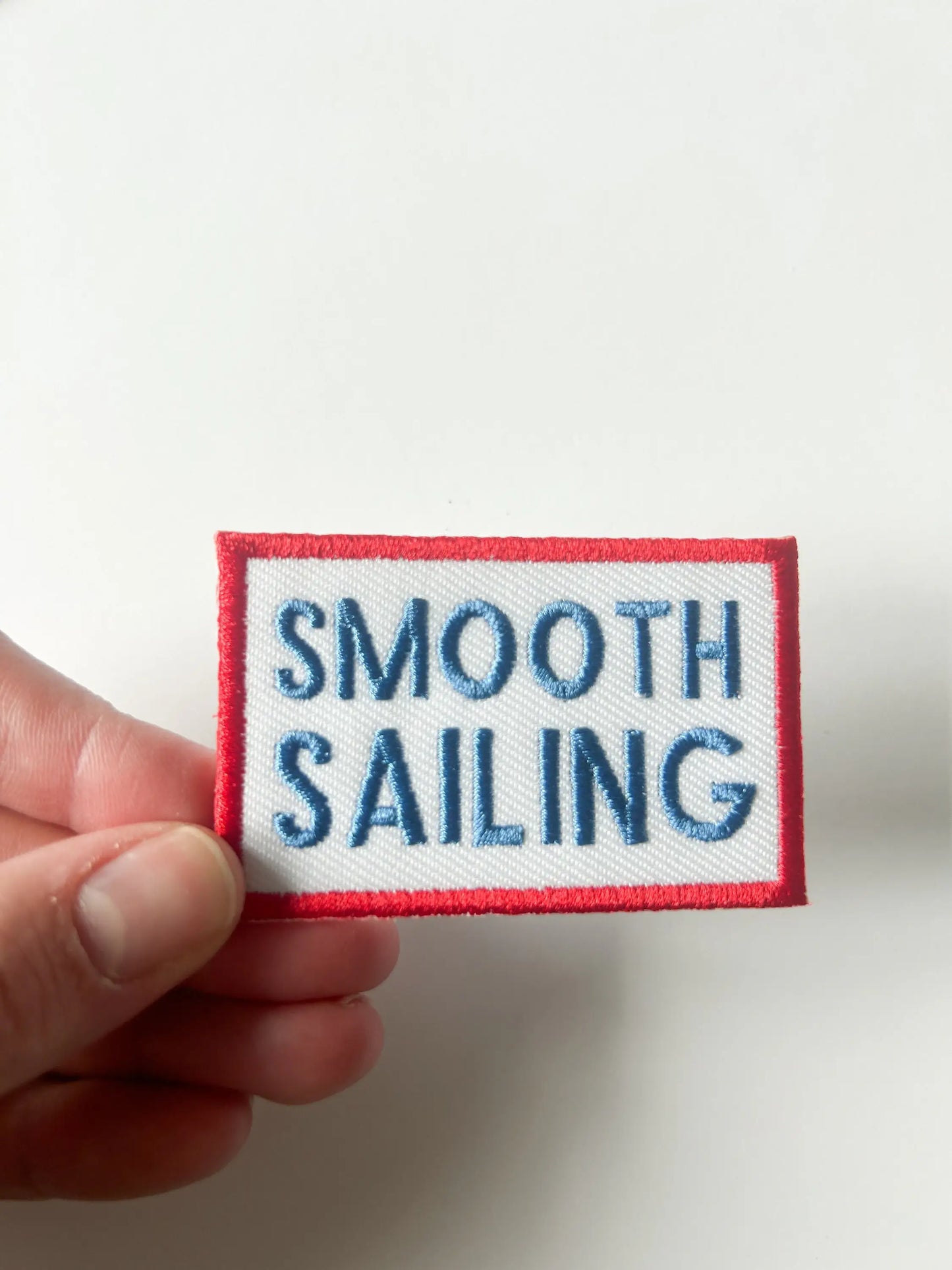 Smooth Sailing Embroidered Iron-On Patch