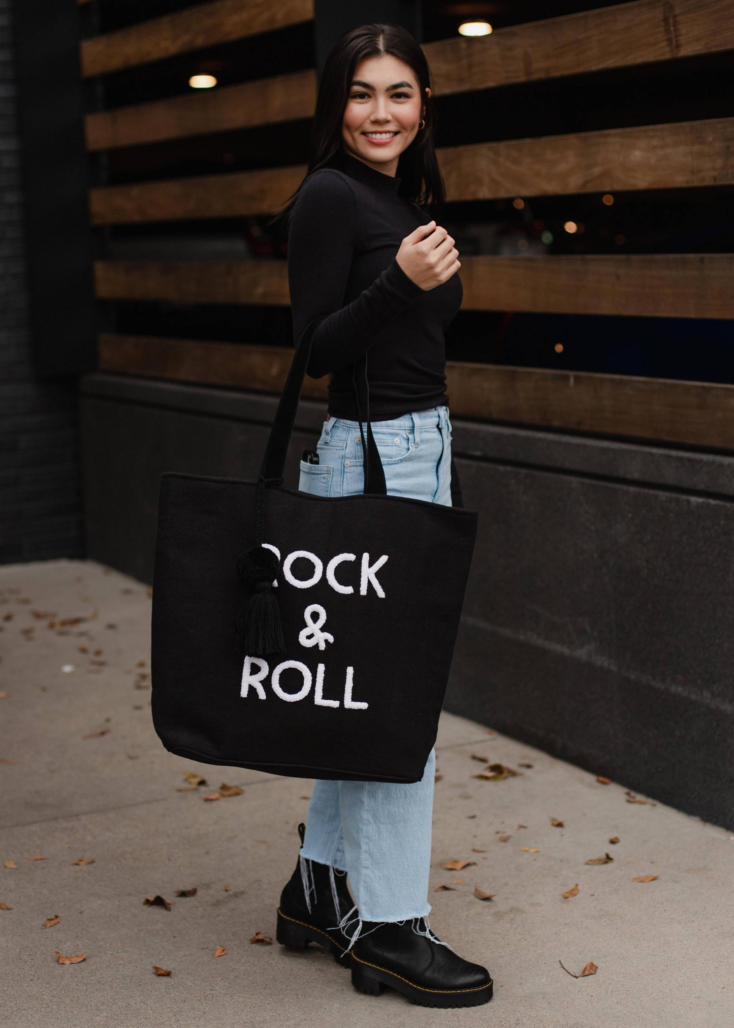 Black Rock & Roll Tote