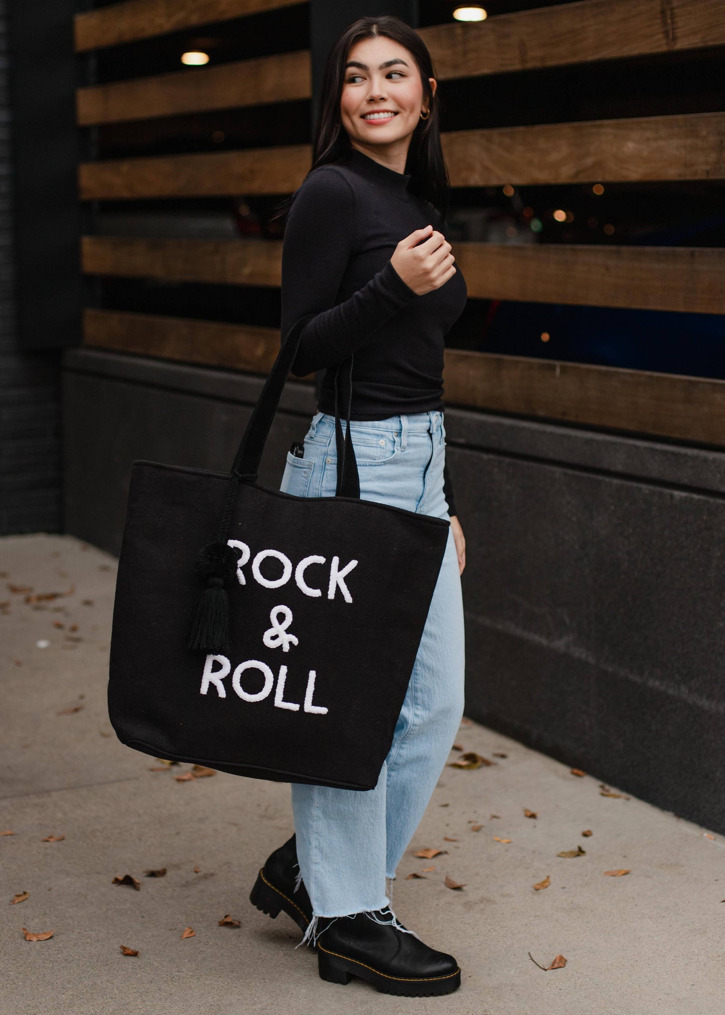 Black Rock & Roll Tote