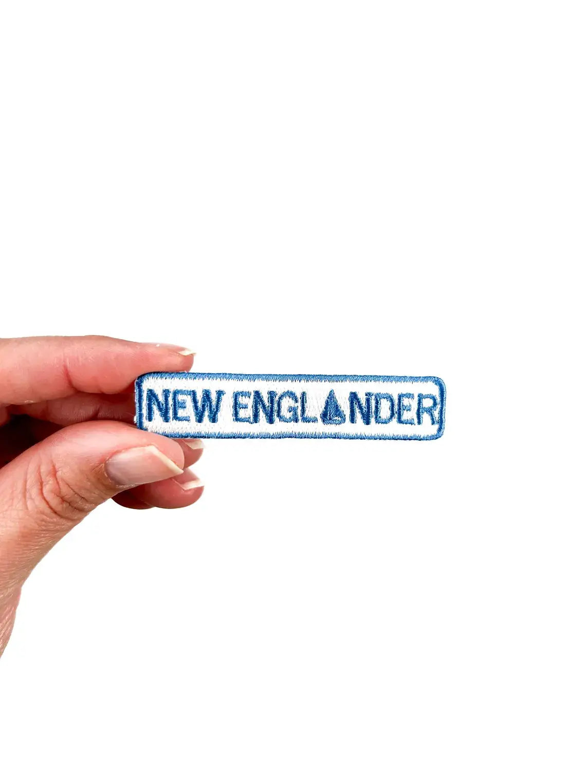 New England Iron On Patch