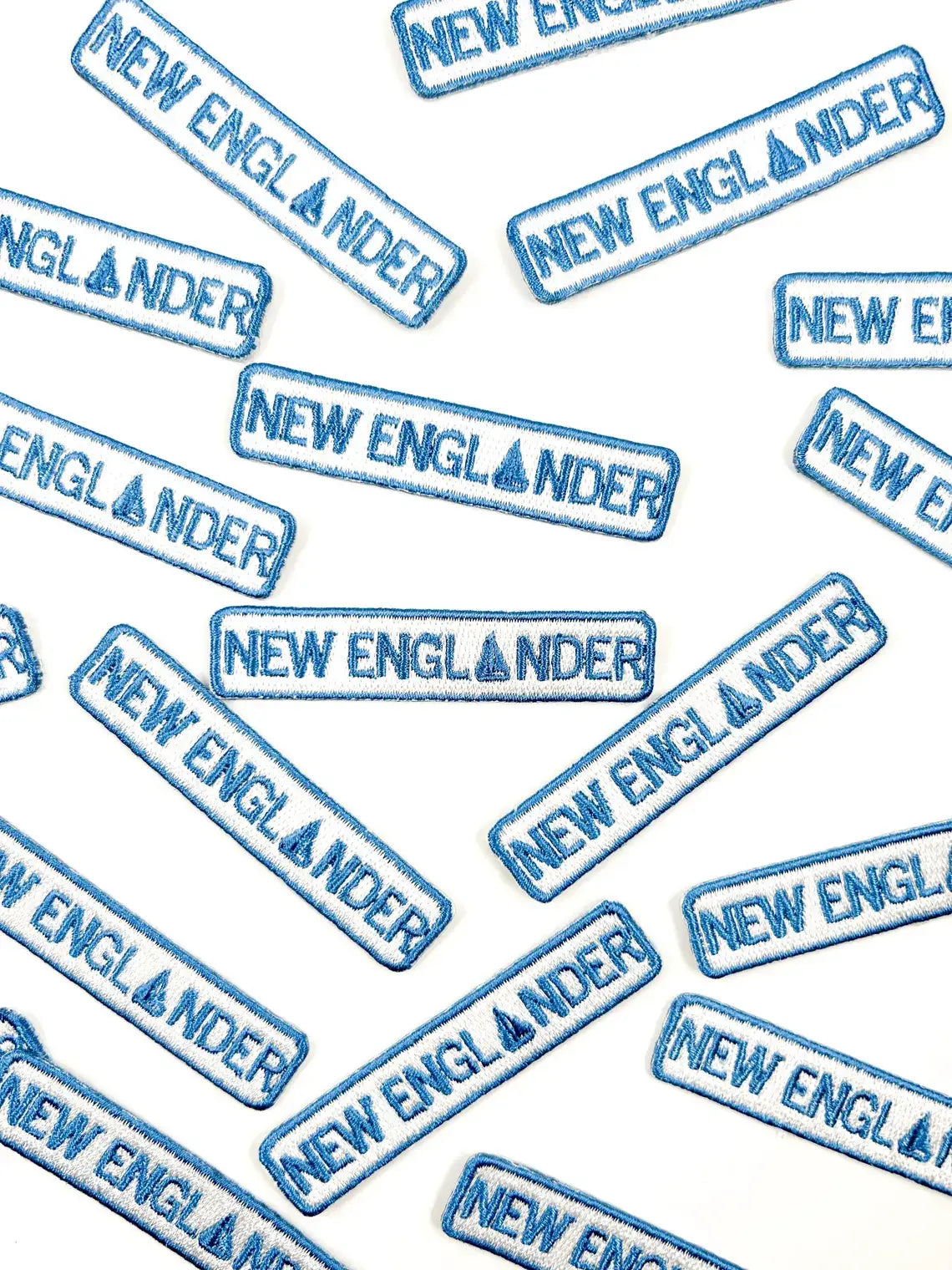New England Iron On Patch