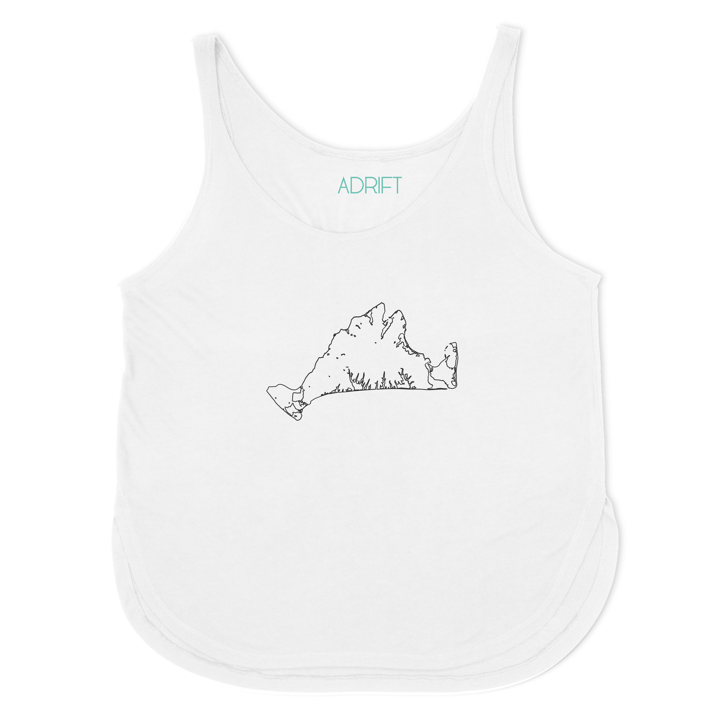 Island Outline Womens Sunday Tank