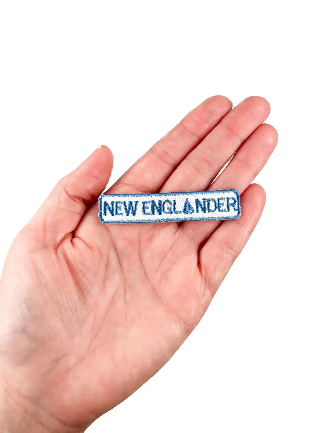 New England Iron On Patch