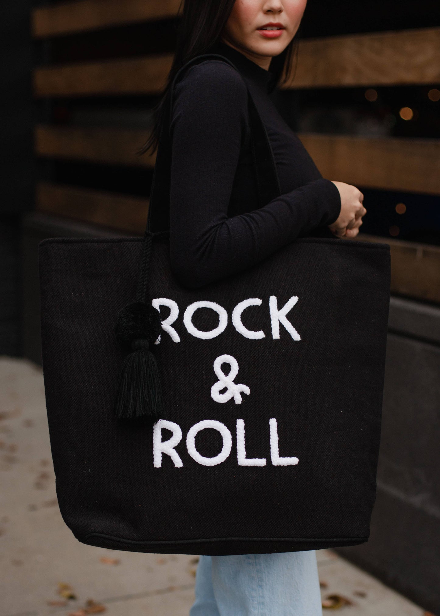 Black Rock & Roll Tote