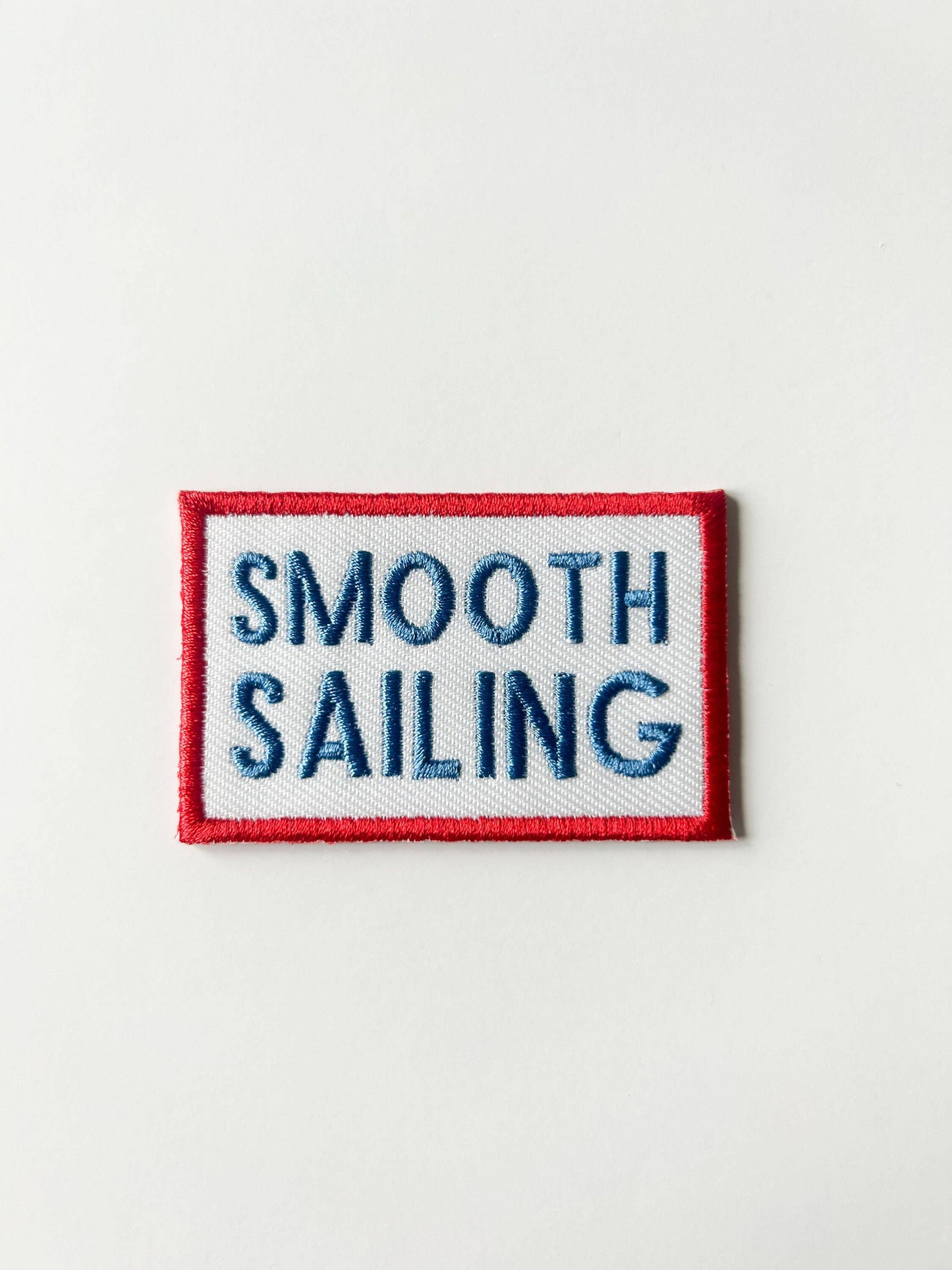 Smooth Sailing Embroidered Iron-On Patch