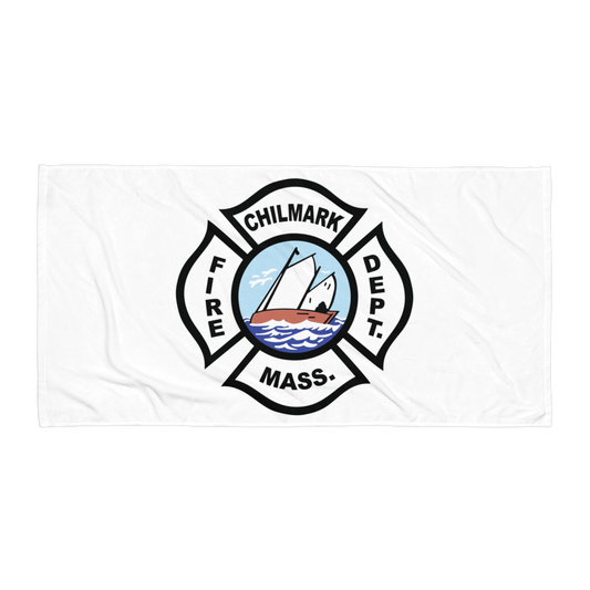 Chilmark Fire Department Emblem Beach Towel