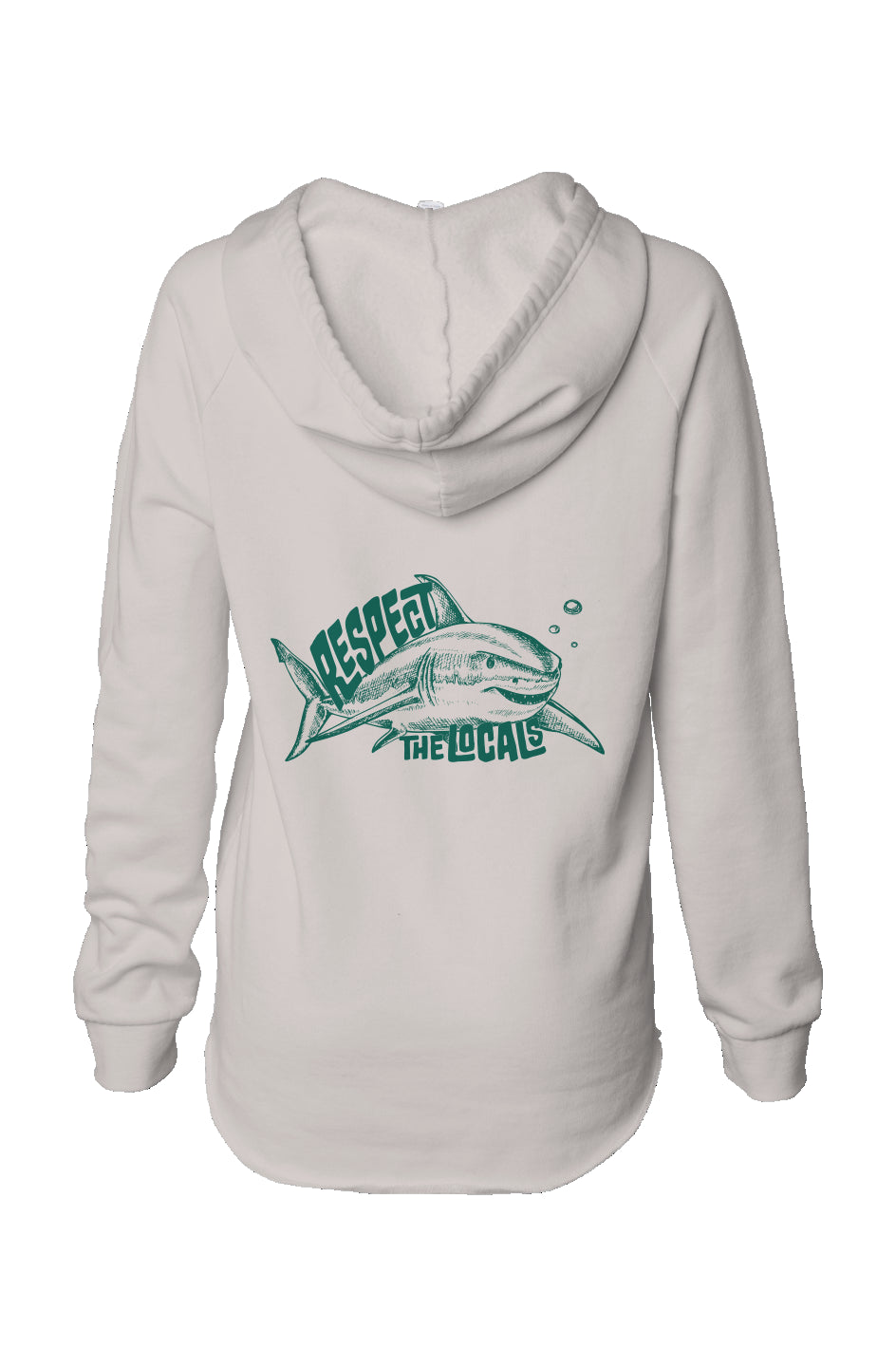 Respect The Locals Womens Wave Wash Hoodie