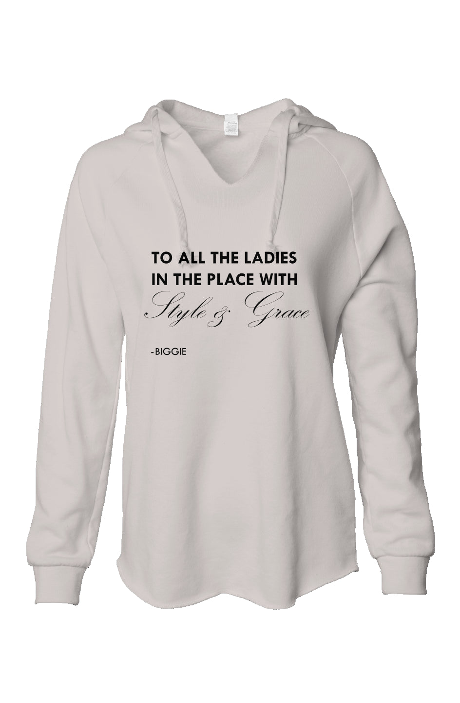 Style & Grace Womens Wave Wash Hoodie