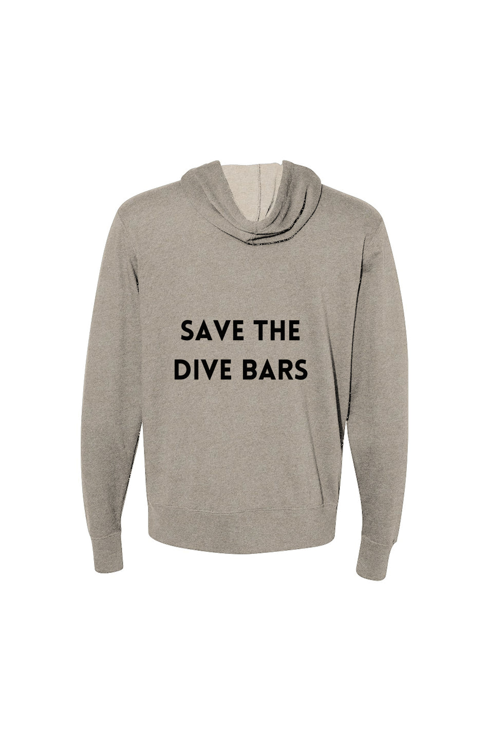 Save The Dive Bars French Terry Zip-Up Hoodie
