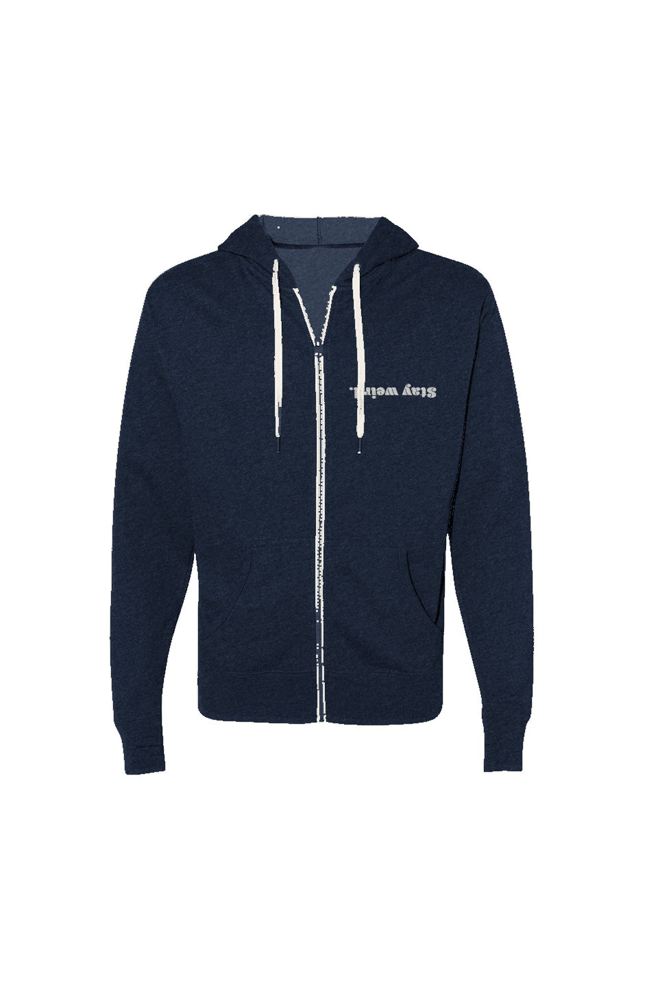 Stay Weird French Terry Zip-Up Hoodie