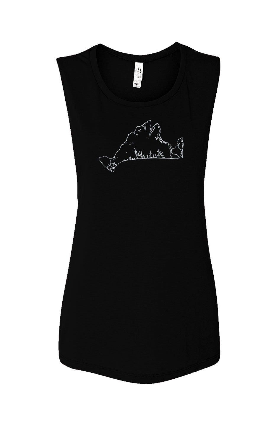 Island Outline Womens Muscle Tank