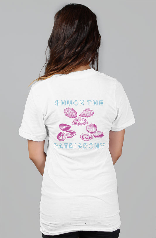 Shuck The Patriarchy (Back) Womens Favorite Tee