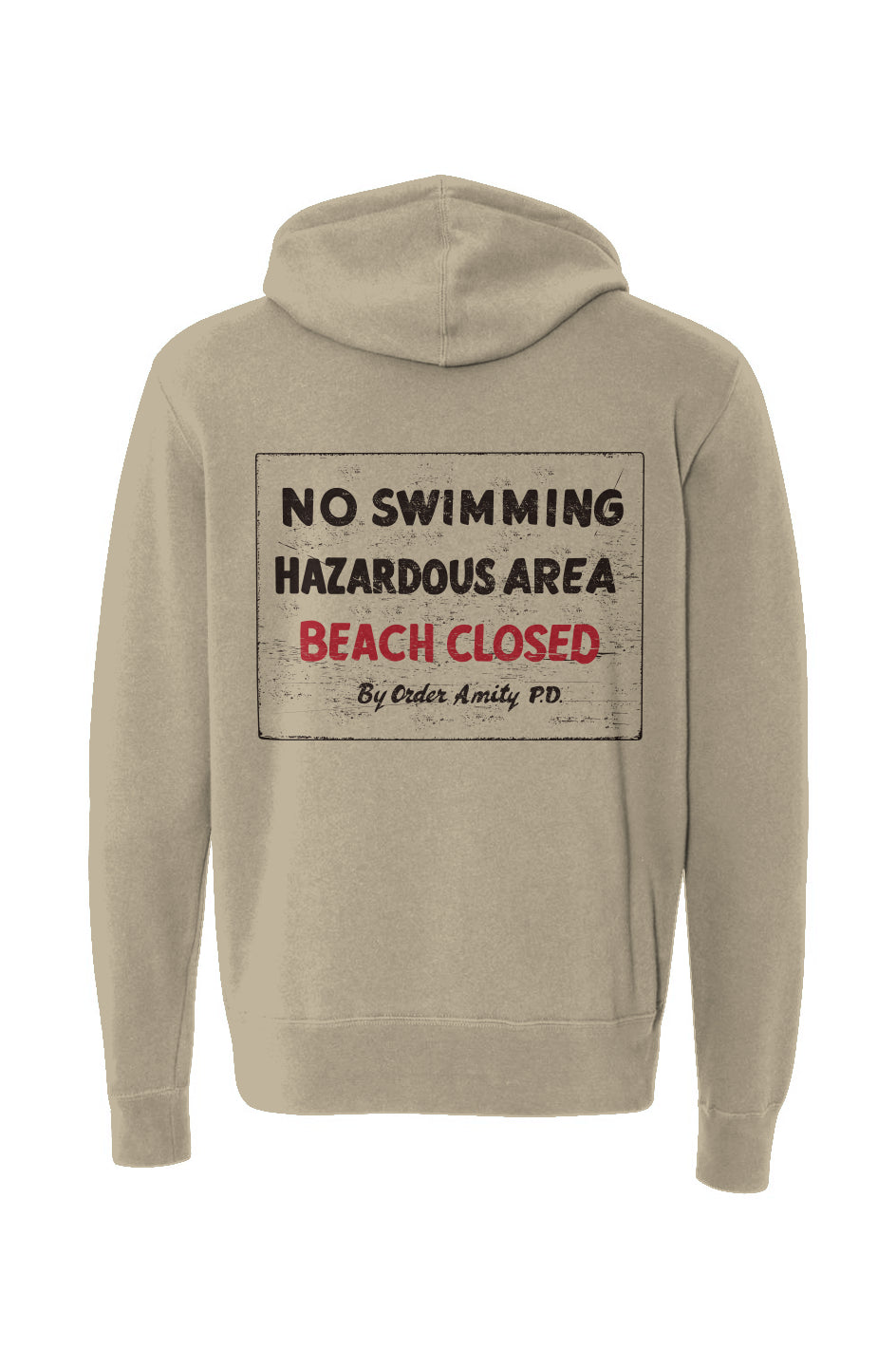 Beach Closed Zip-Up Hoodie