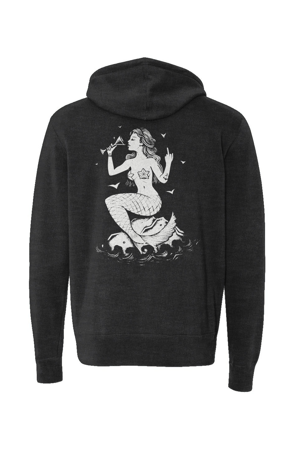 Snarky Mermaid Zip-Up Hoodie