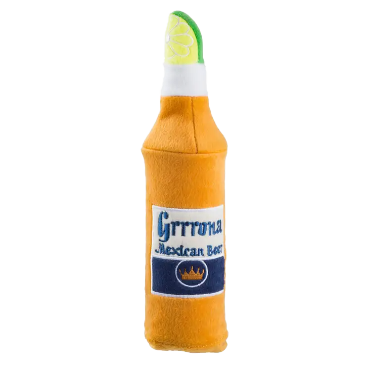 Grrrona Beer Water Bottle Crackler Dog Toy