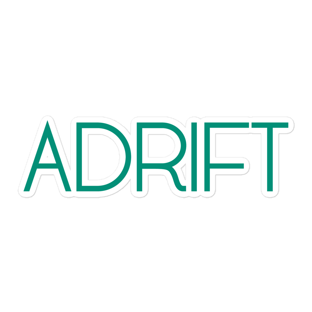 Adrift Logo sticker
