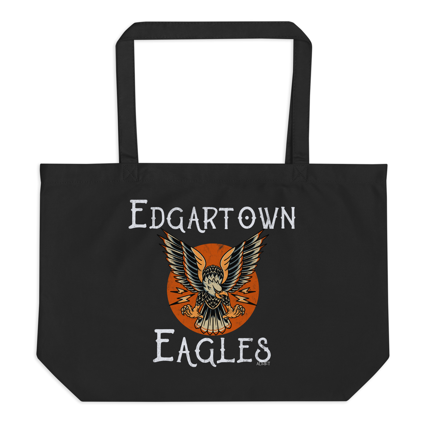 Edgartown Eagles large organic tote bag
