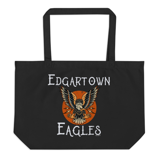 Edgartown Eagles large organic tote bag