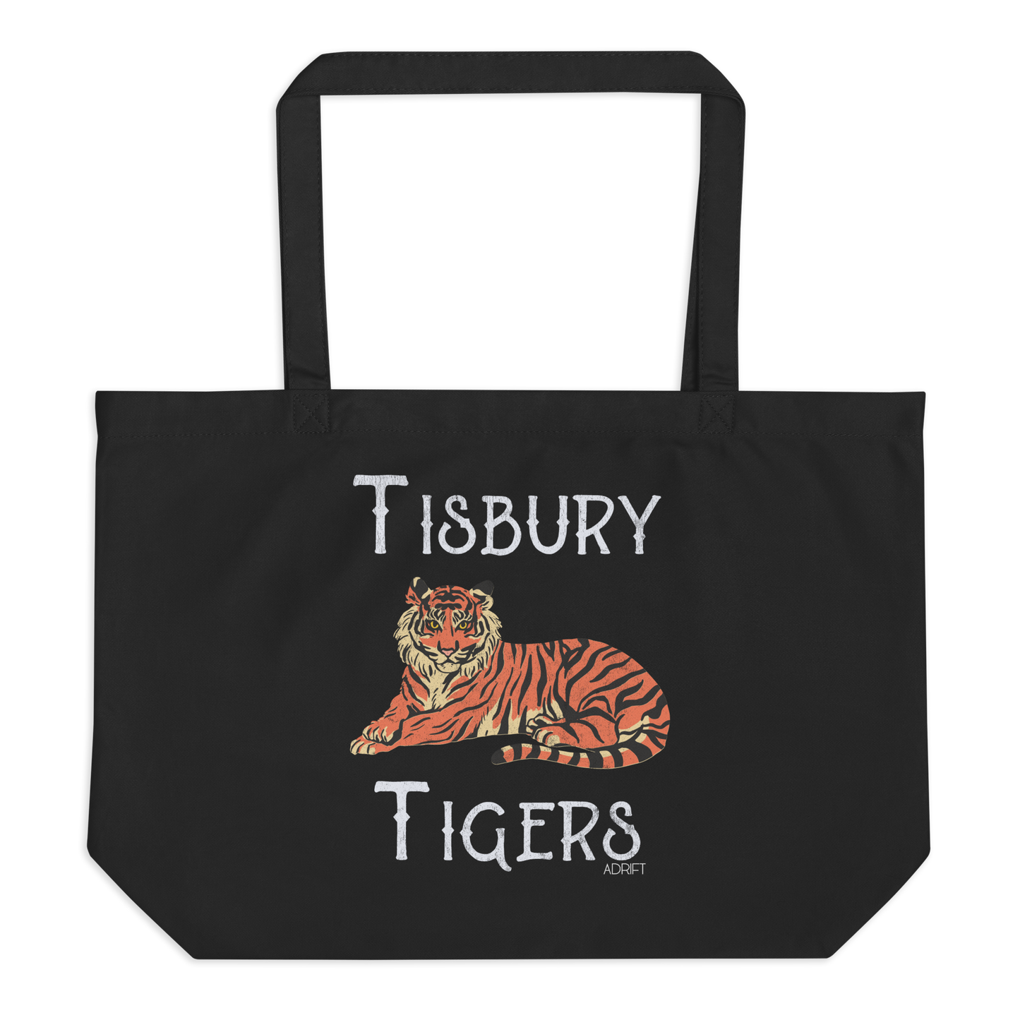 Tisbury Tigers Large organic tote bag