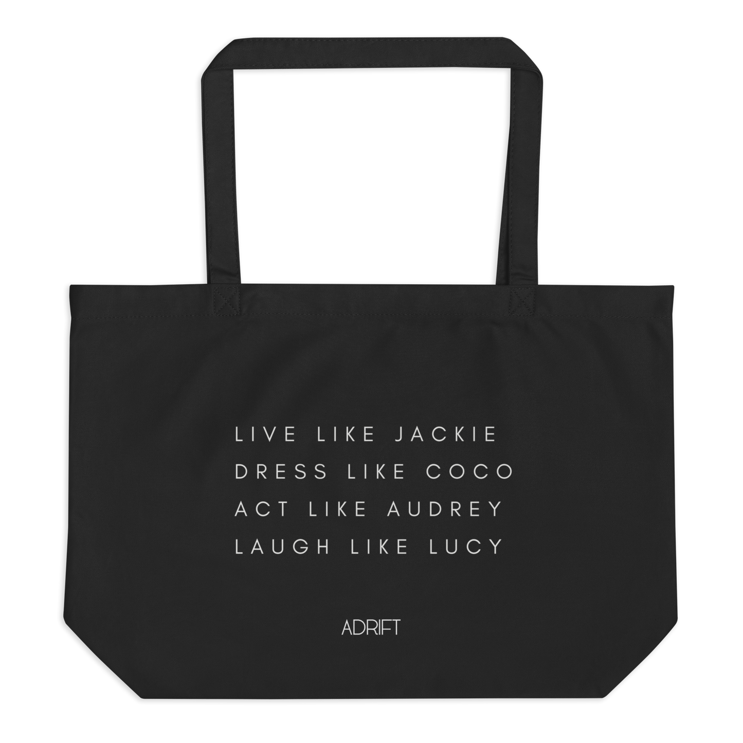 Laugh Like Lucy Large organic tote bag