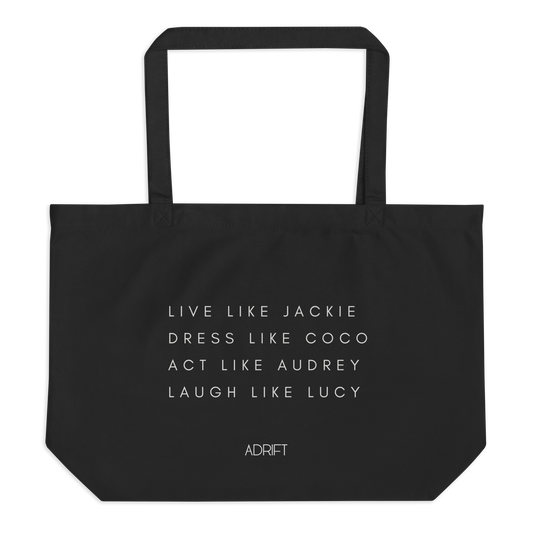Laugh Like Lucy Large organic tote bag